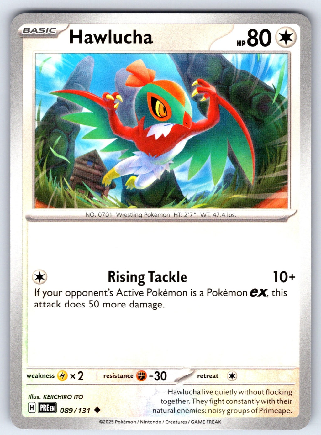 Hawlucha Uncommon SV: Prismatic Evolutions 089/131 NM 2025