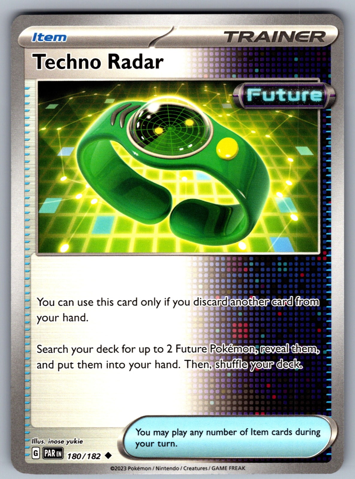 Techno Radar Uncommon SV04: Paradox Rift 180/182 NM 2023