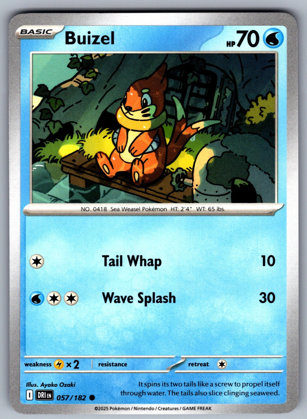 Buizel Common SV10: Destined Rivals 057/182 NM 2025
