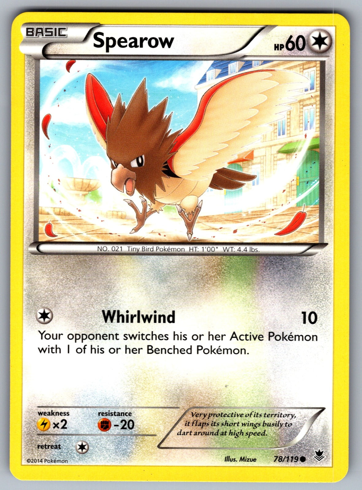 Spearow Common XY - Phantom Forces 78/119 LP 2014