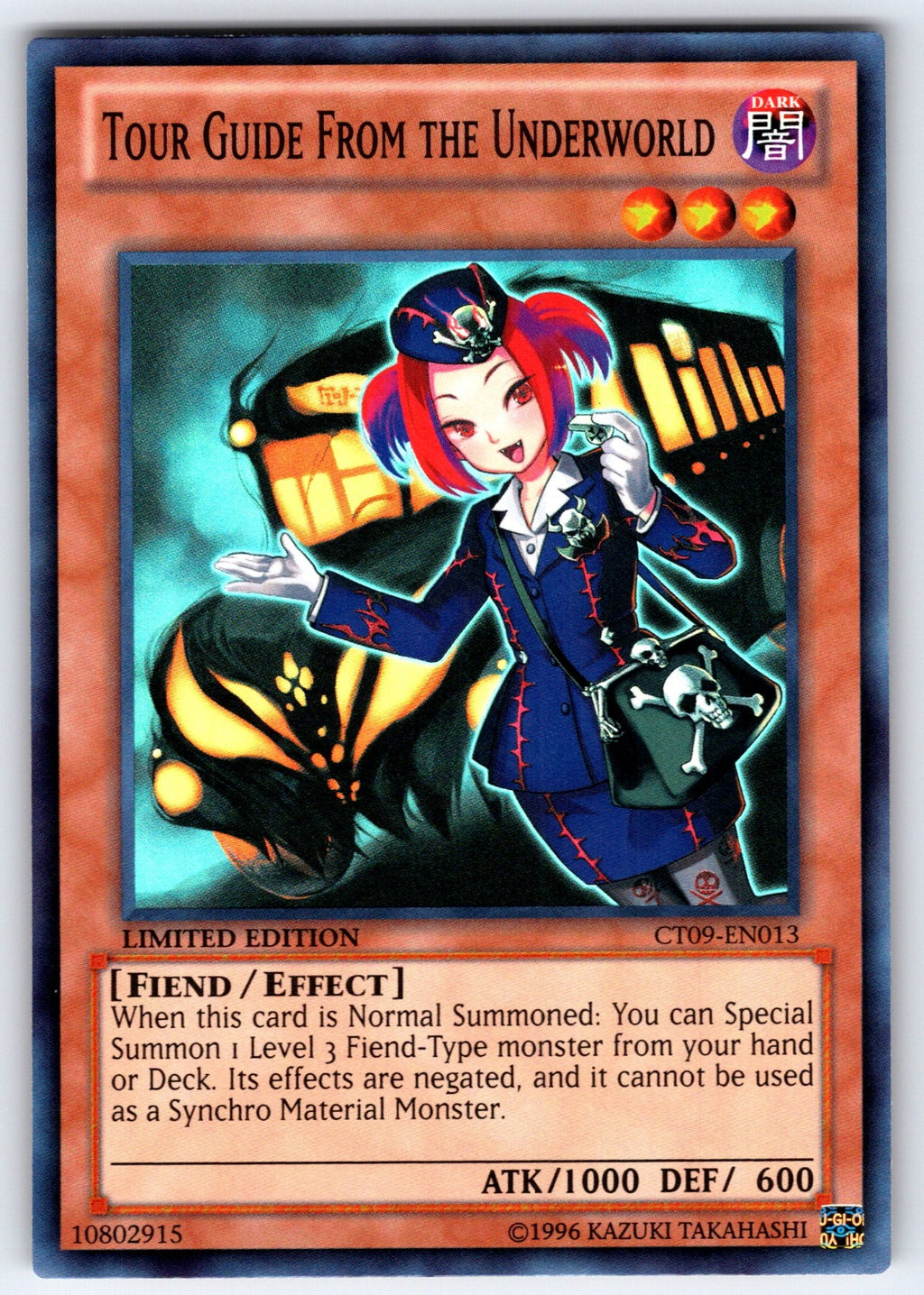 Tour Guide From the Underworld Limited Super Rare 2012 Collectors Tin CT09-EN013