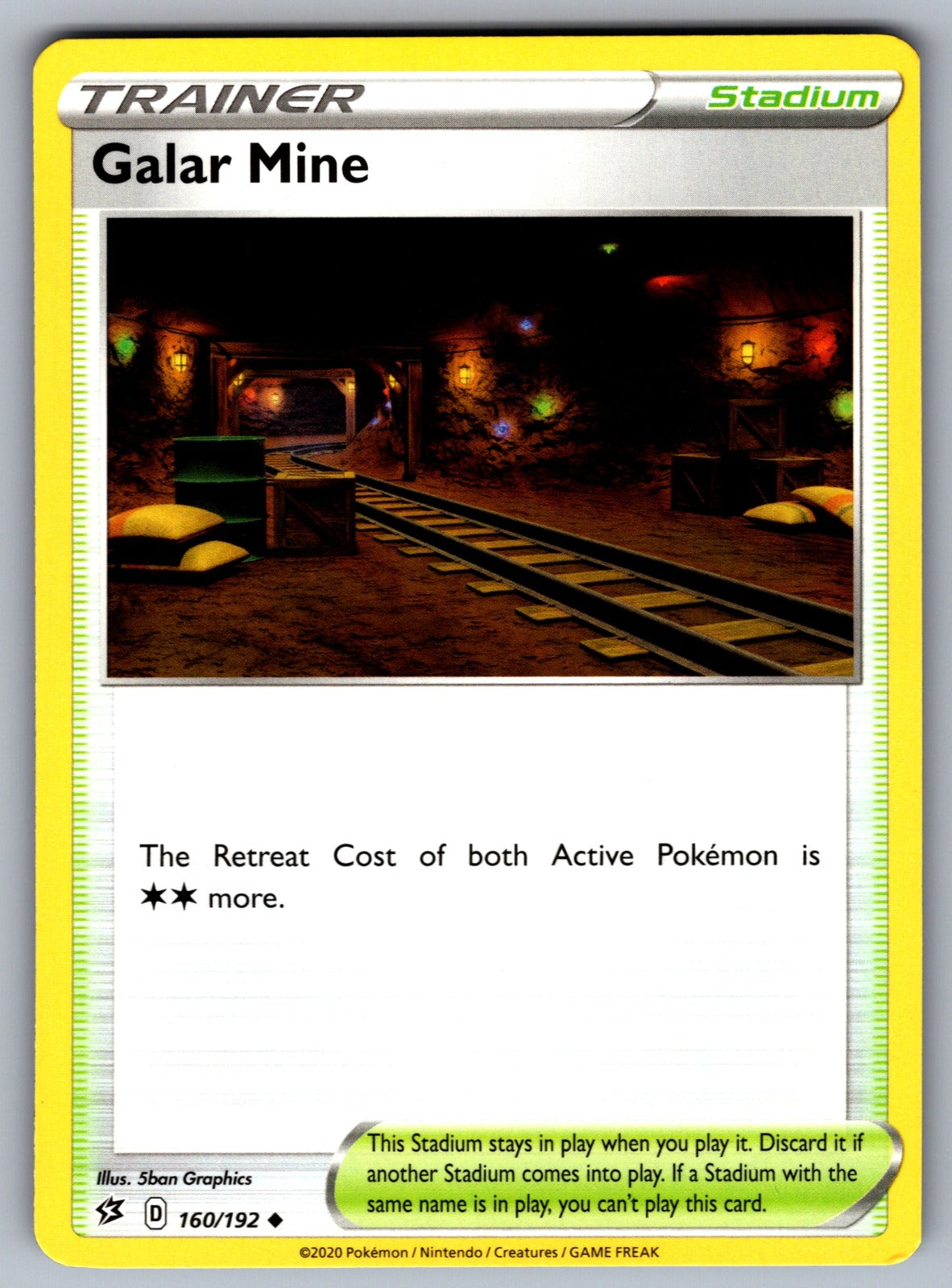 Galar Mine Uncommon SWSH02: Rebel Clash 160/192 NM 2020
