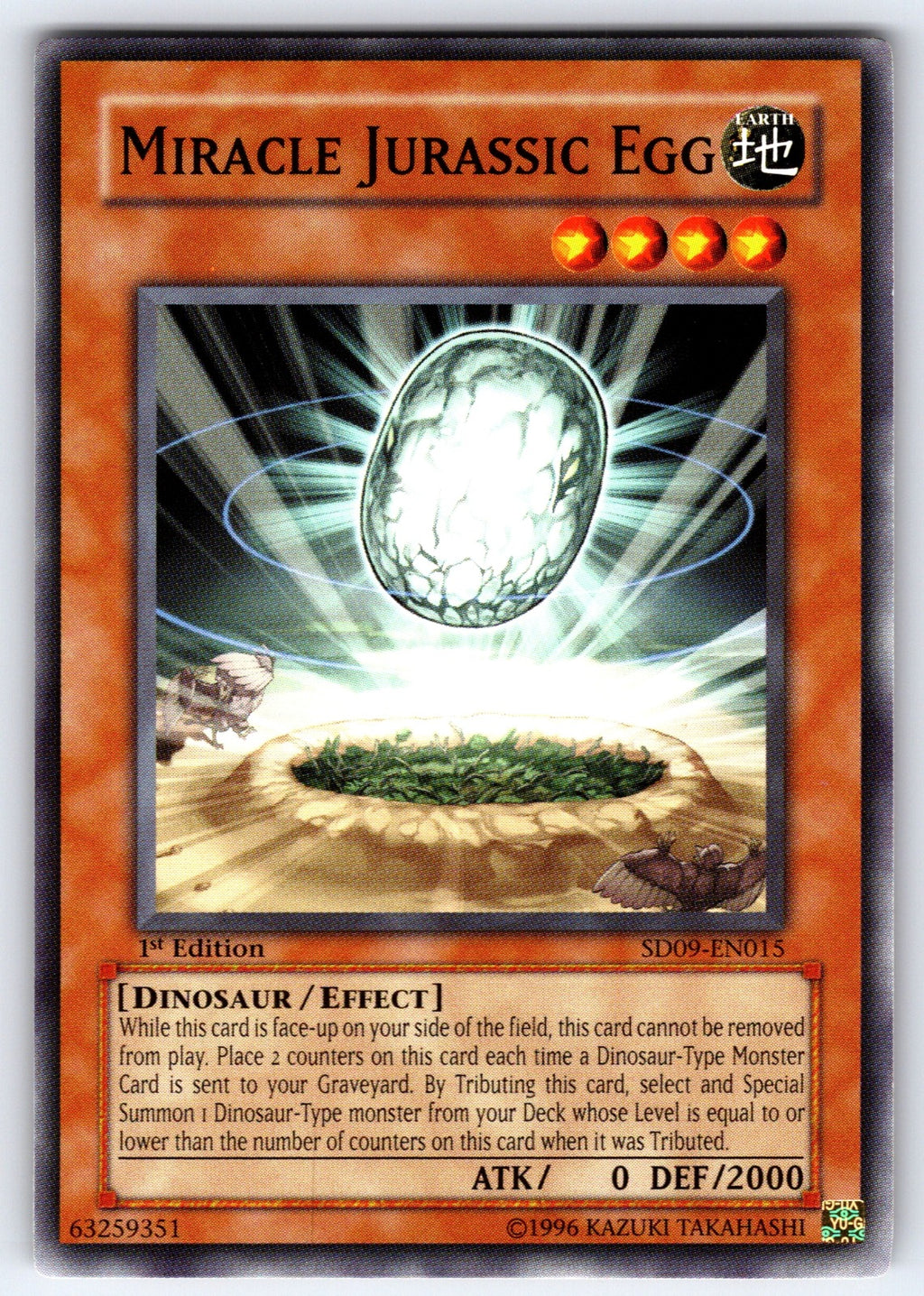 Miracle Jurassic Egg Unlimited Common Power of the Duelist POTD-EN021 LP 2006
