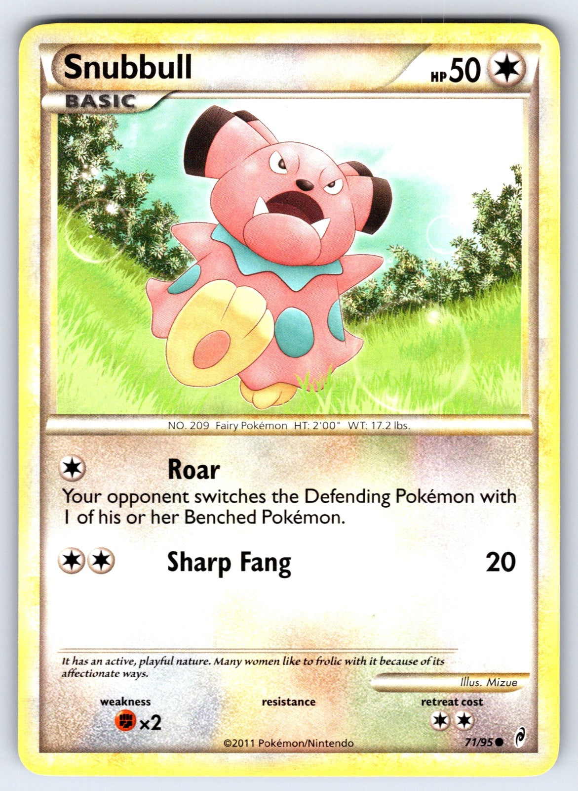 Snubbull Common Call of Legends 71/95 LP 2011