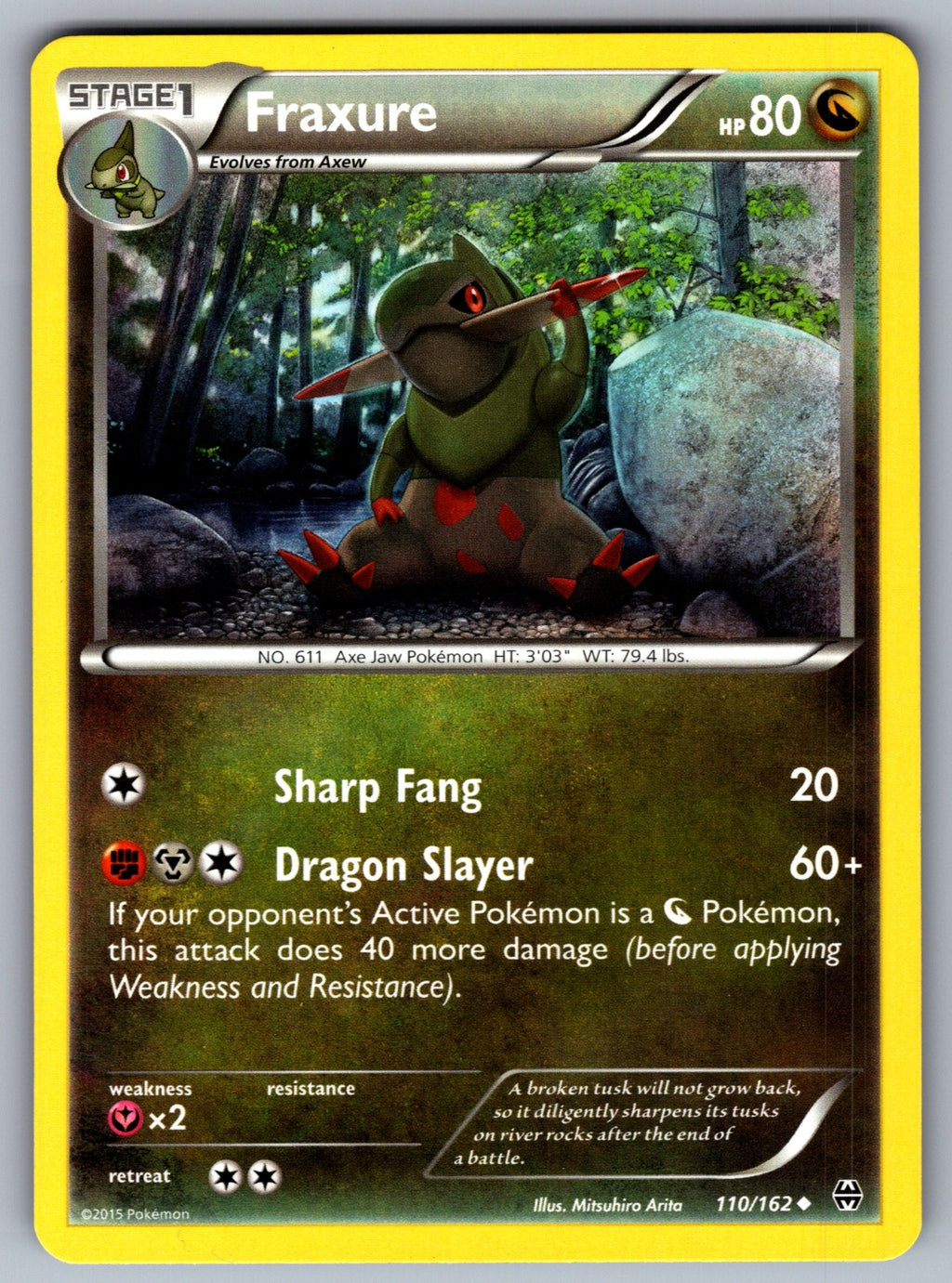 Fraxure Uncommon XY - BREAKthrough 110/162 LP 2015