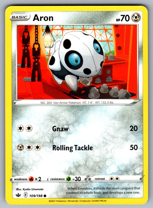 Aron Common SWSH06: Chilling Reign 109/198 NM 2021