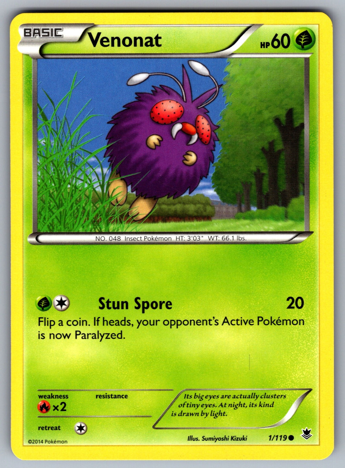 Venonat Common XY - Phantom Forces 1/119 LP 2014
