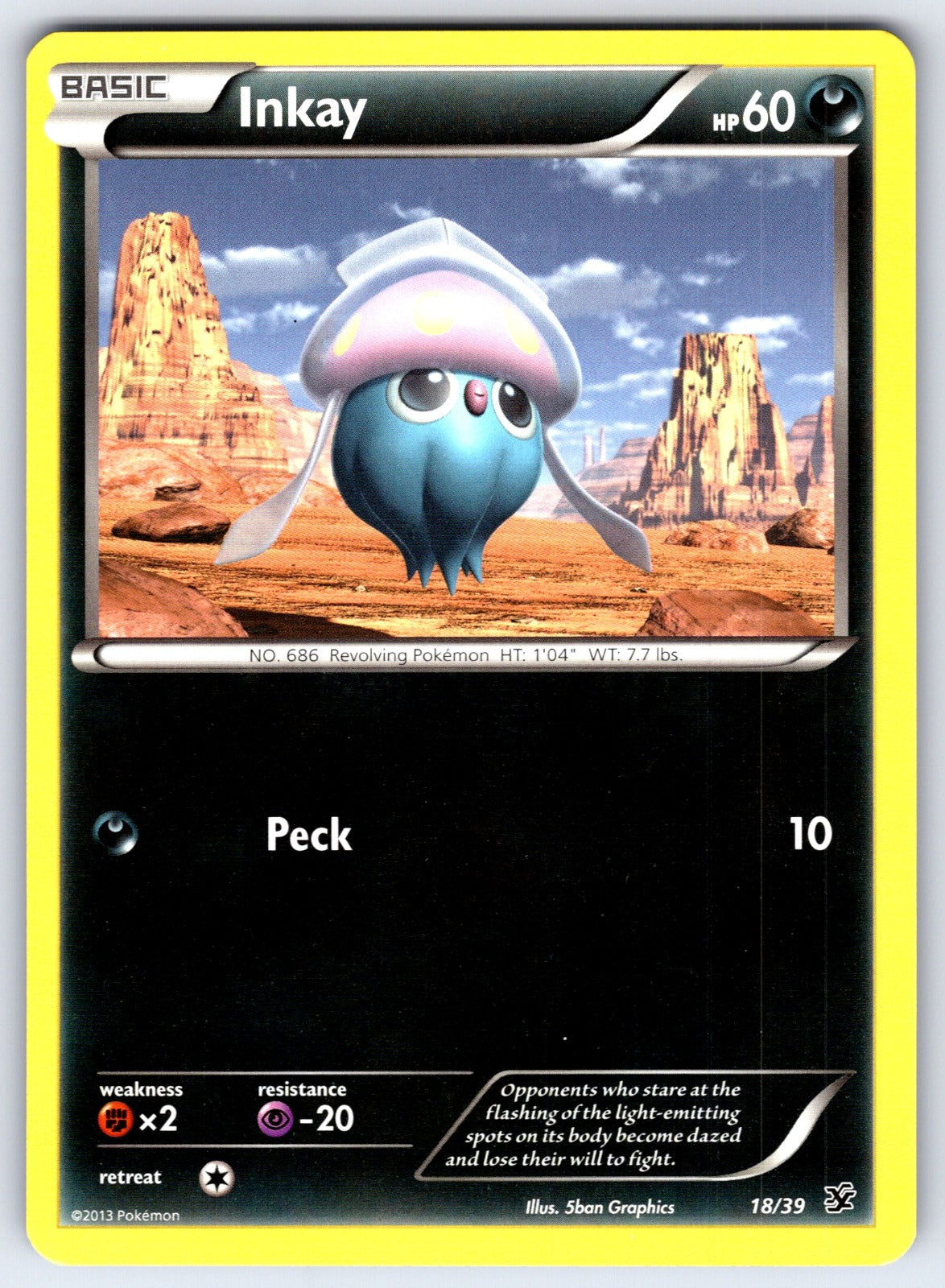 Inkay Common Kalos Starter Set 18/39 LP 2013