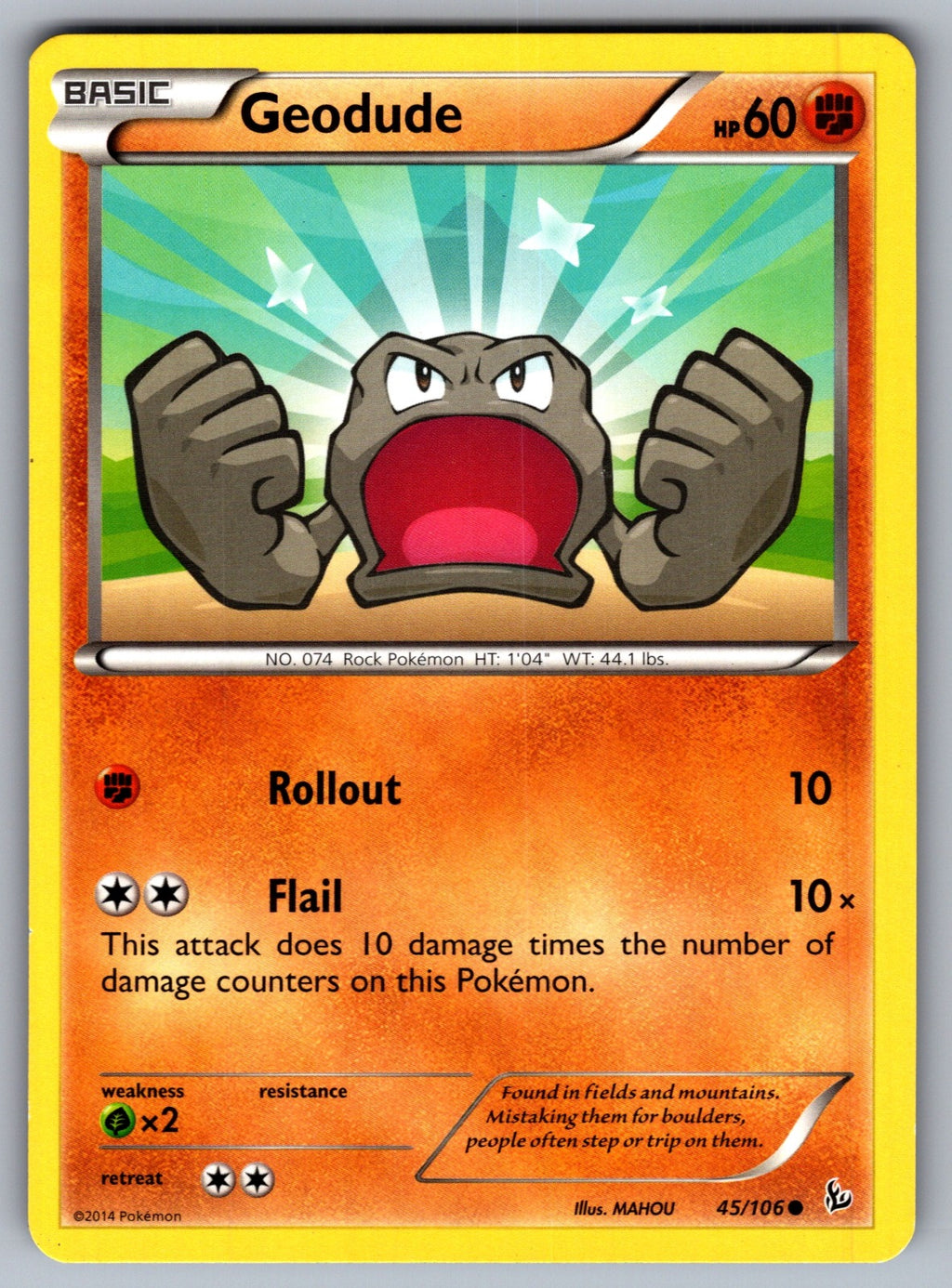 Geodude Common Generations 43/83 LP 2016