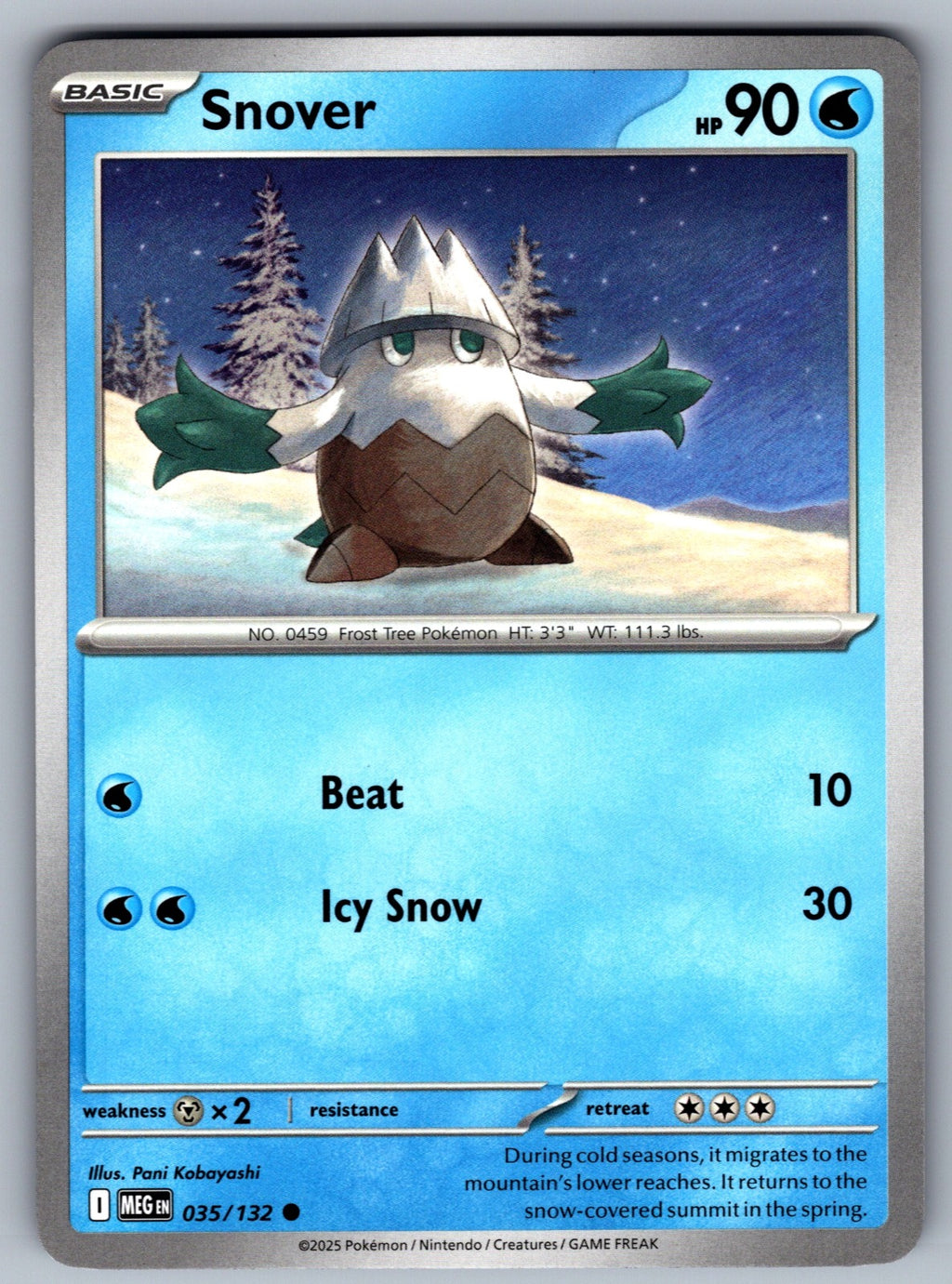 Snover Common ME01: Mega Evolution 035/132 NM 2025