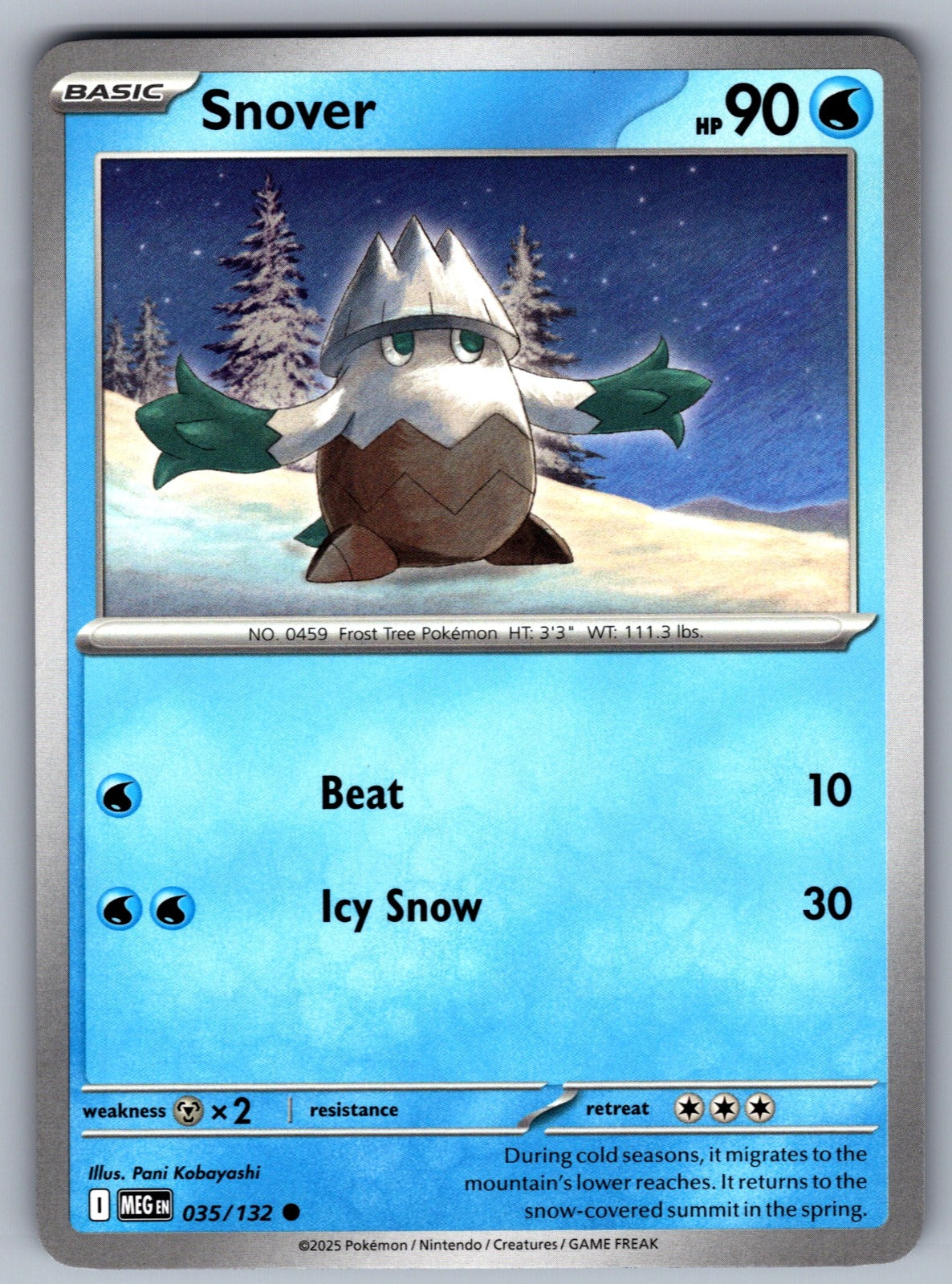 Snover Common ME01: Mega Evolution 035/132 NM 2025