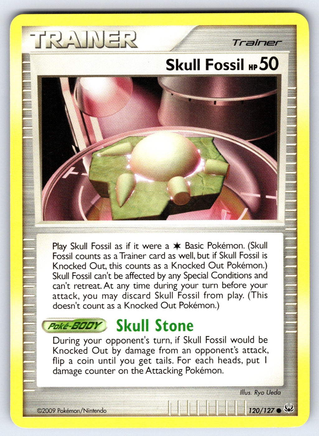 Skull Fossil Common Platinum 120/127 LP 2009