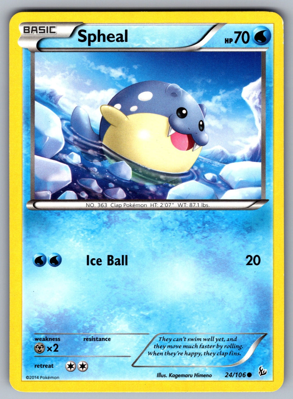 Spheal Common XY - Flashfire 24/106 LP 2014