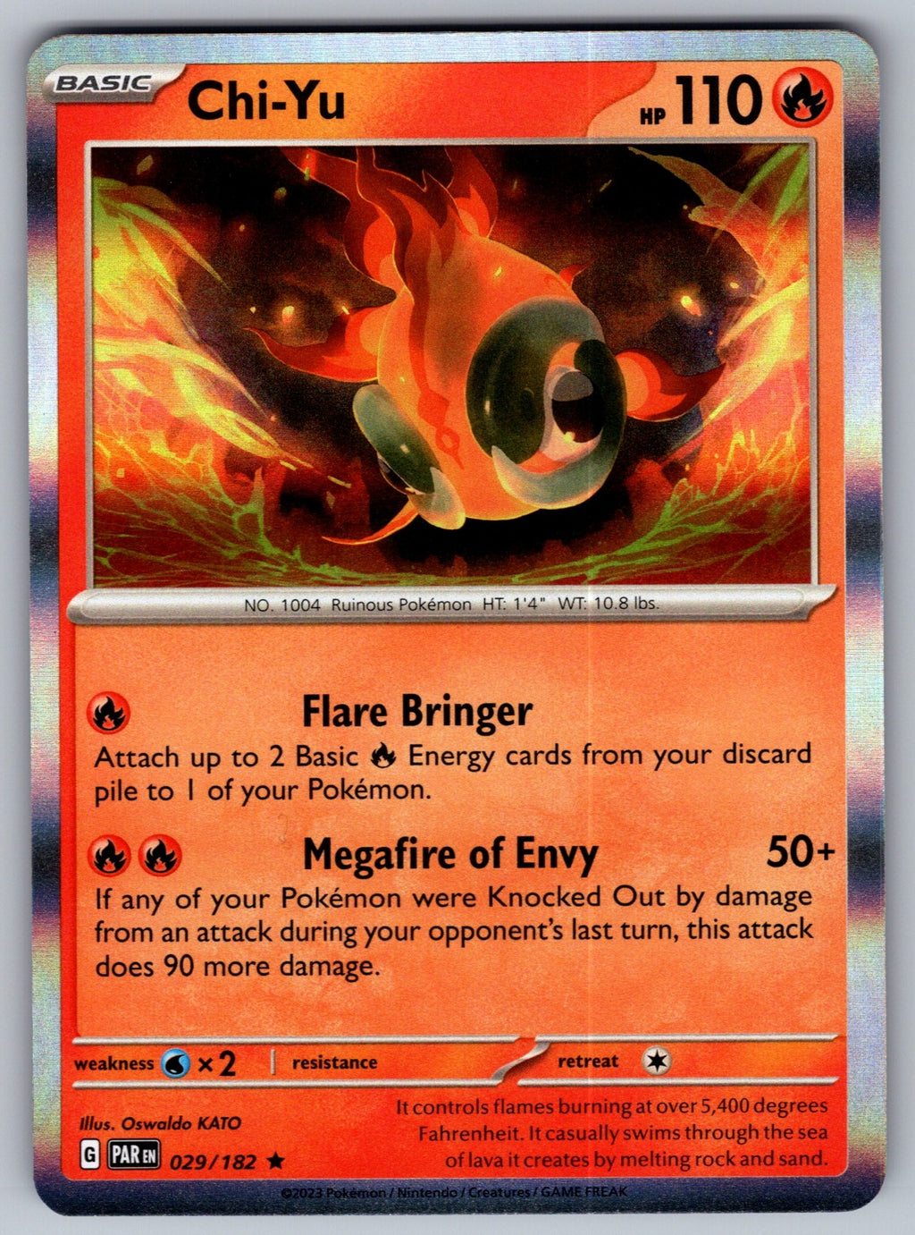 Chi-Yu Holo Rare SV04: Paradox Rift 029/182 NM 2023