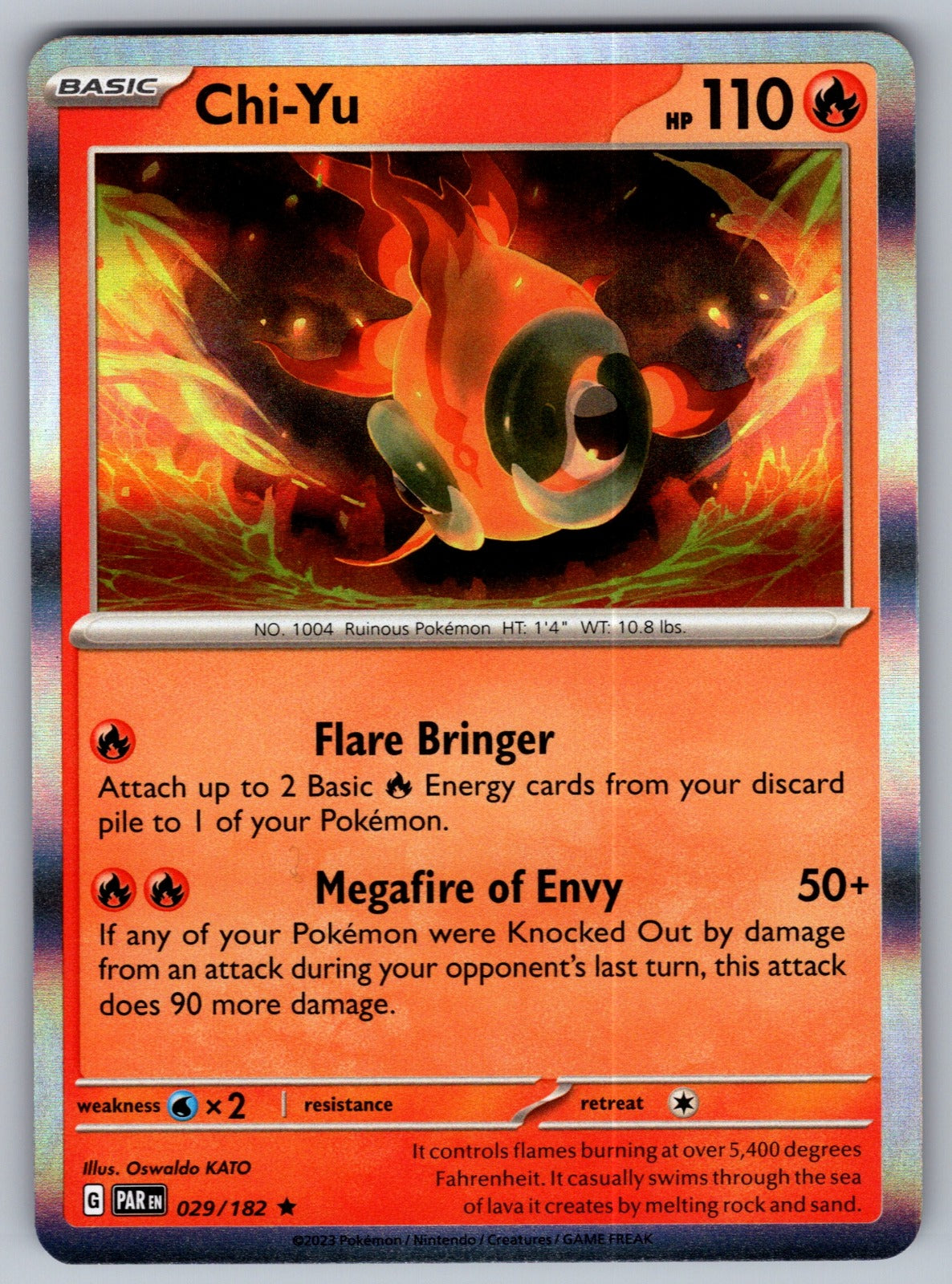 Chi-Yu Holo Rare SV04: Paradox Rift 029/182 NM 2023
