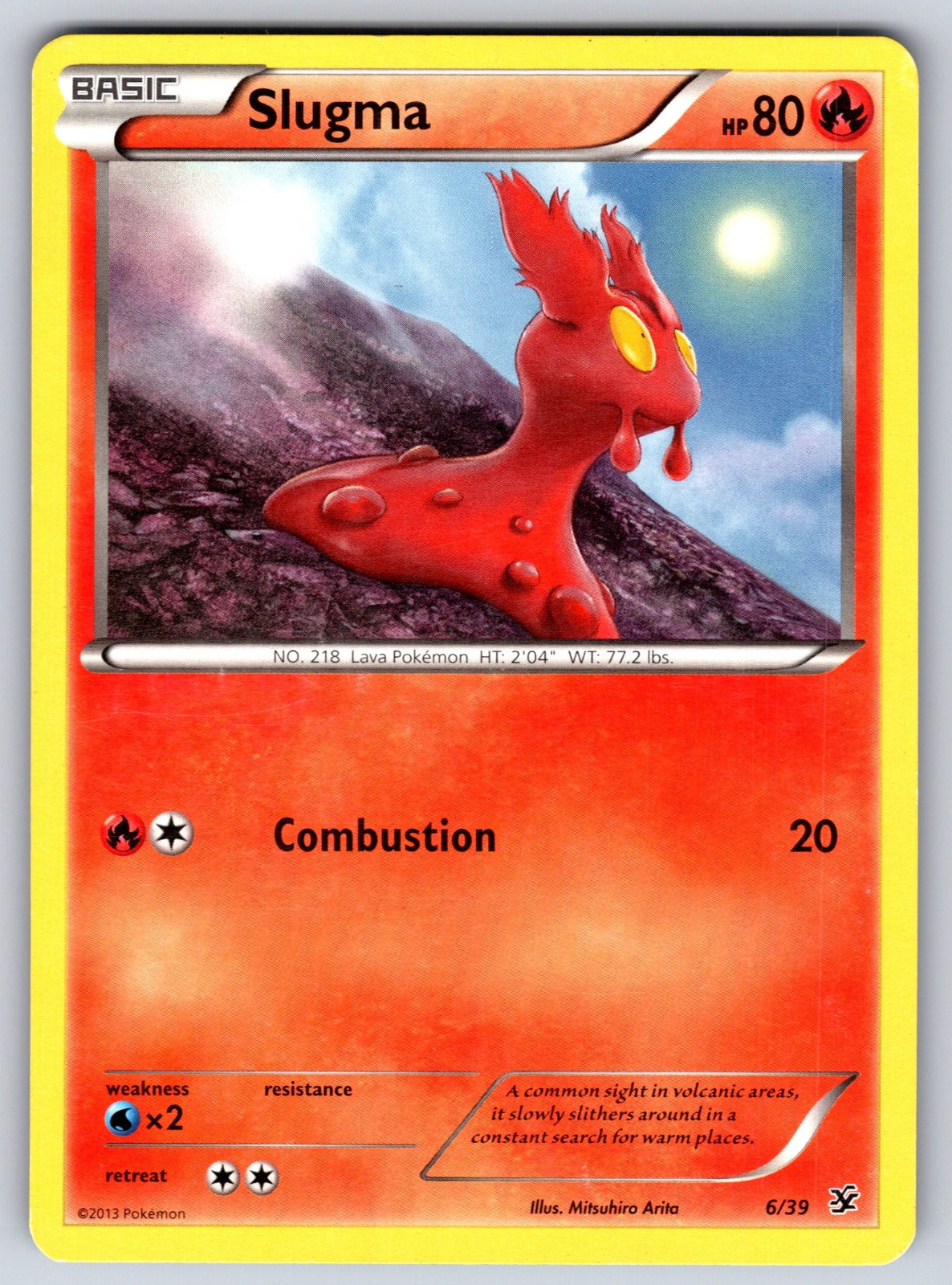 Slugma Common Kalos Starter Set 6/39 LP 2013