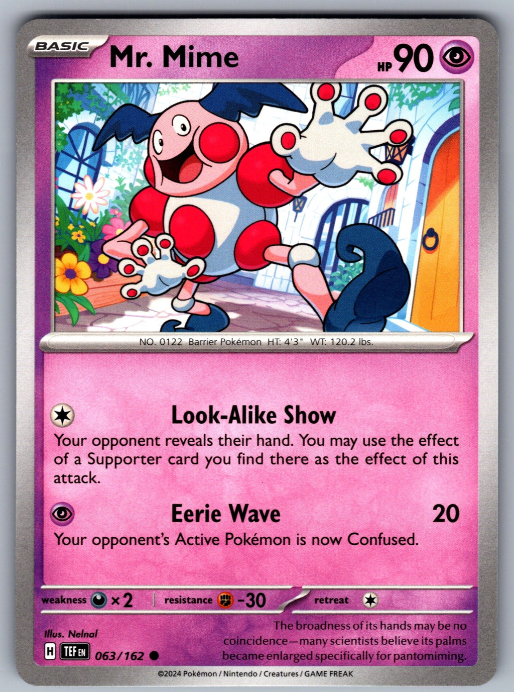 Mr. Mime Common SV05: Temporal Forces 063/162 NM 2024