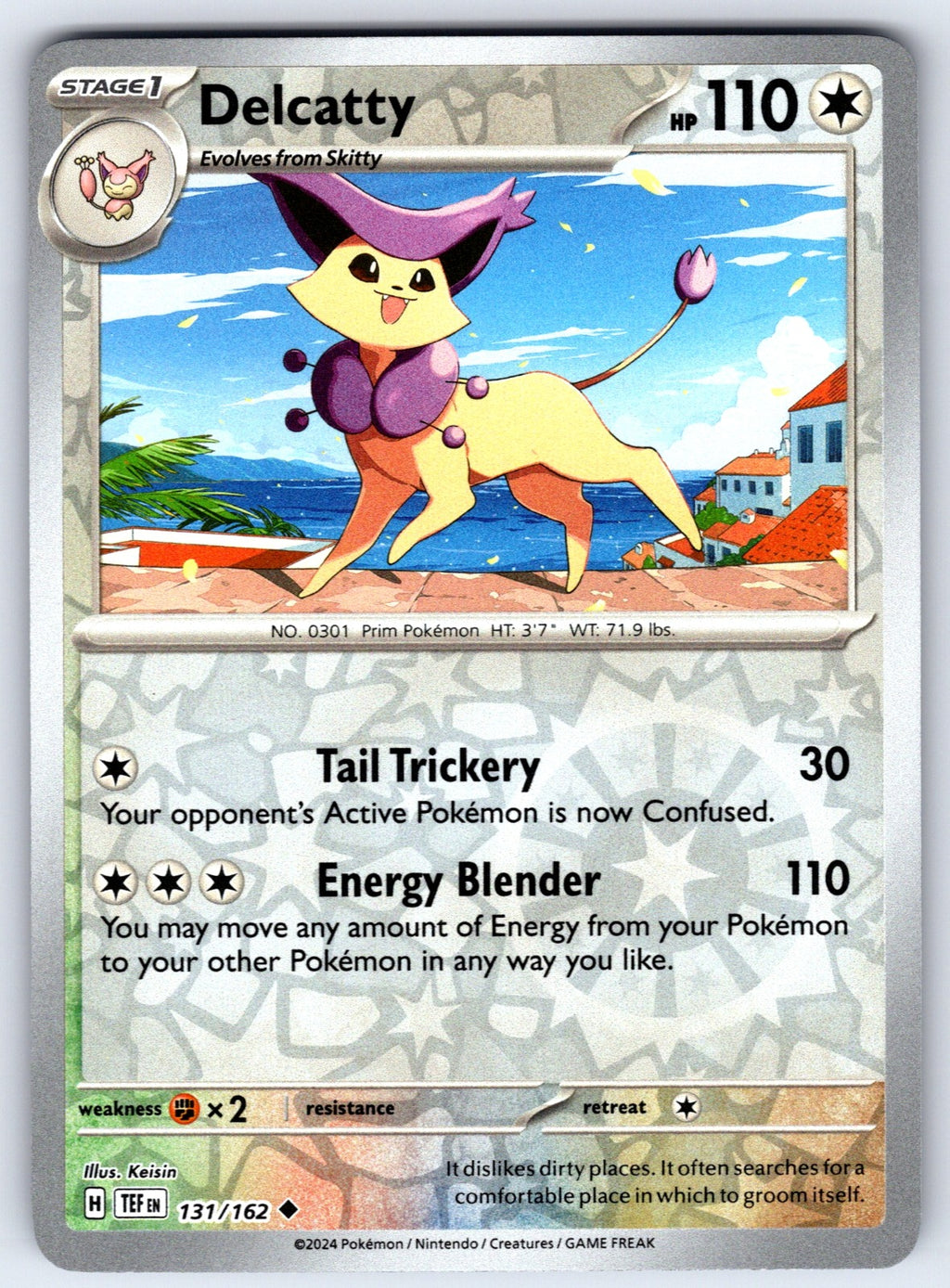 Delcatty Reverse Holo Uncommon SV05: Temporal Forces 131/162 NM 2024