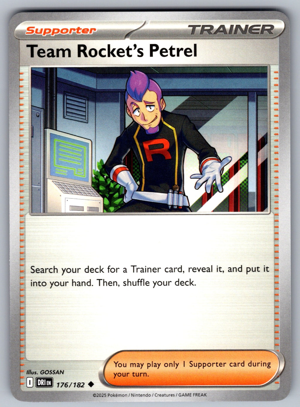 Team Rocket's Petrel Uncommon SV10: Destined Rivals 176/182 NM 2025