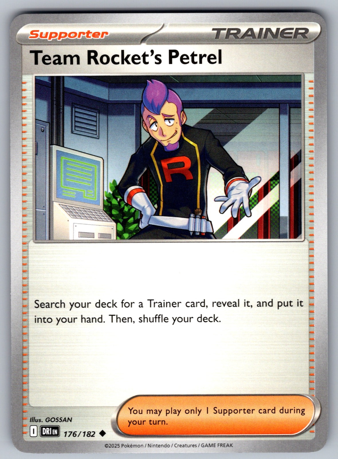 Team Rocket's Petrel Uncommon SV10: Destined Rivals 176/182 NM 2025