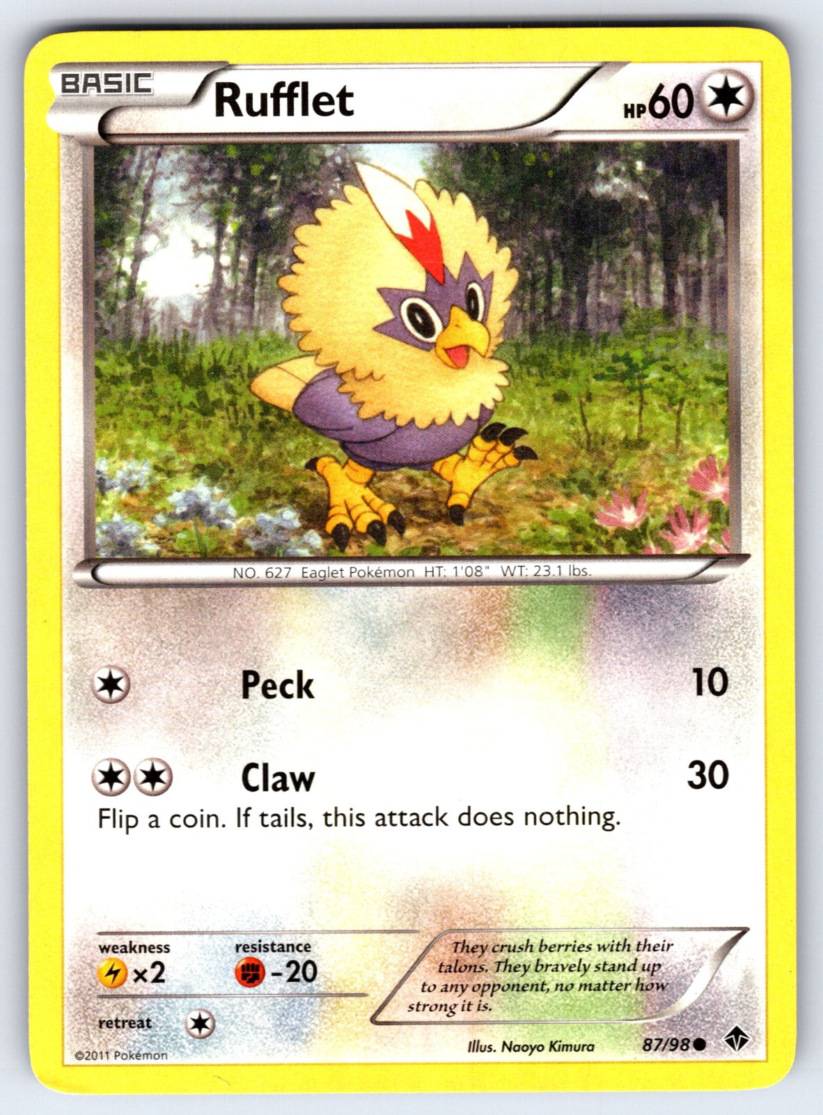 Rufflet (87) Uncommon Emerging Powers 87/98 LP 2011