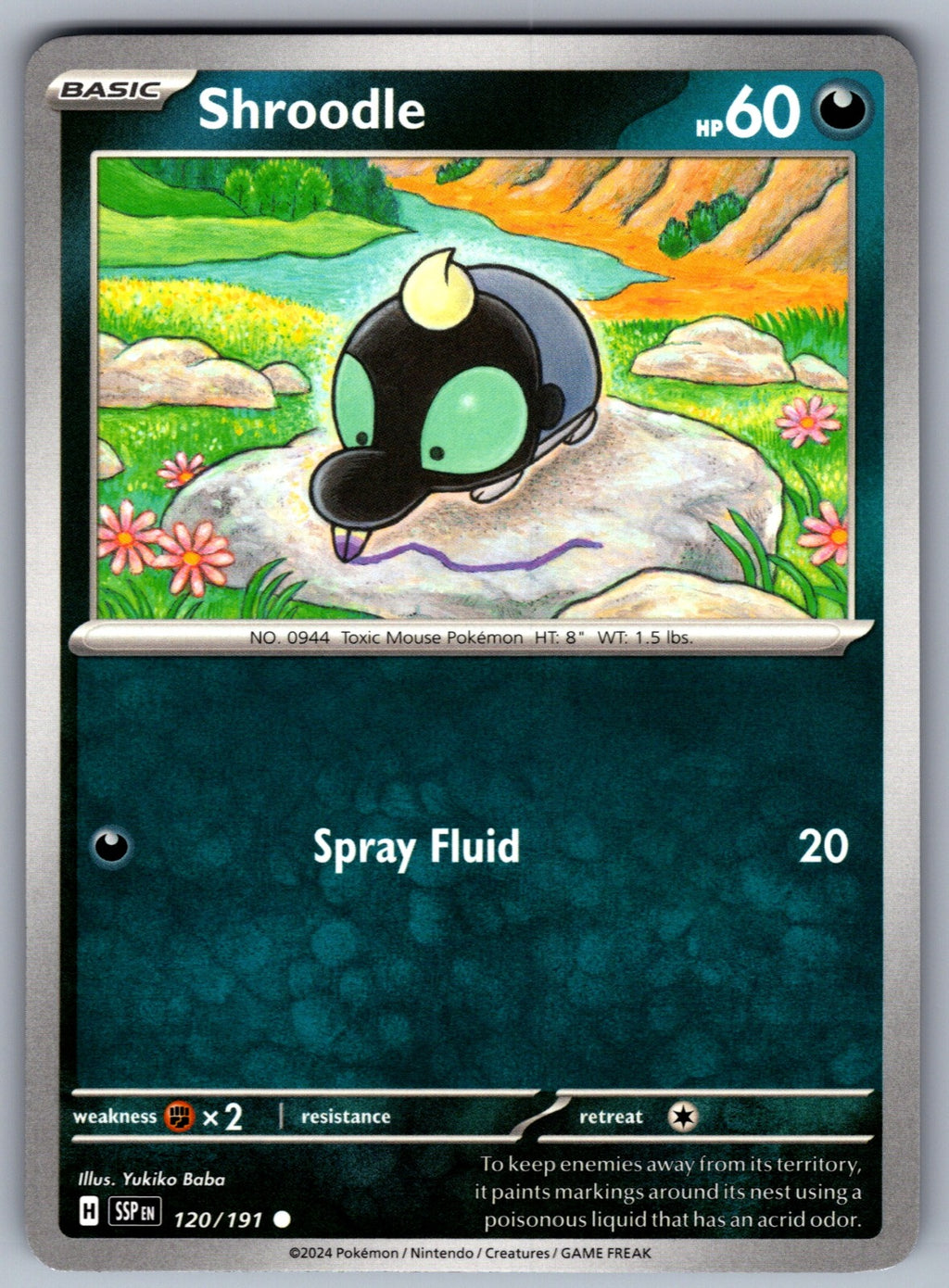 Shroodle Common SV08: Surging Sparks 120/191 NM 2024
