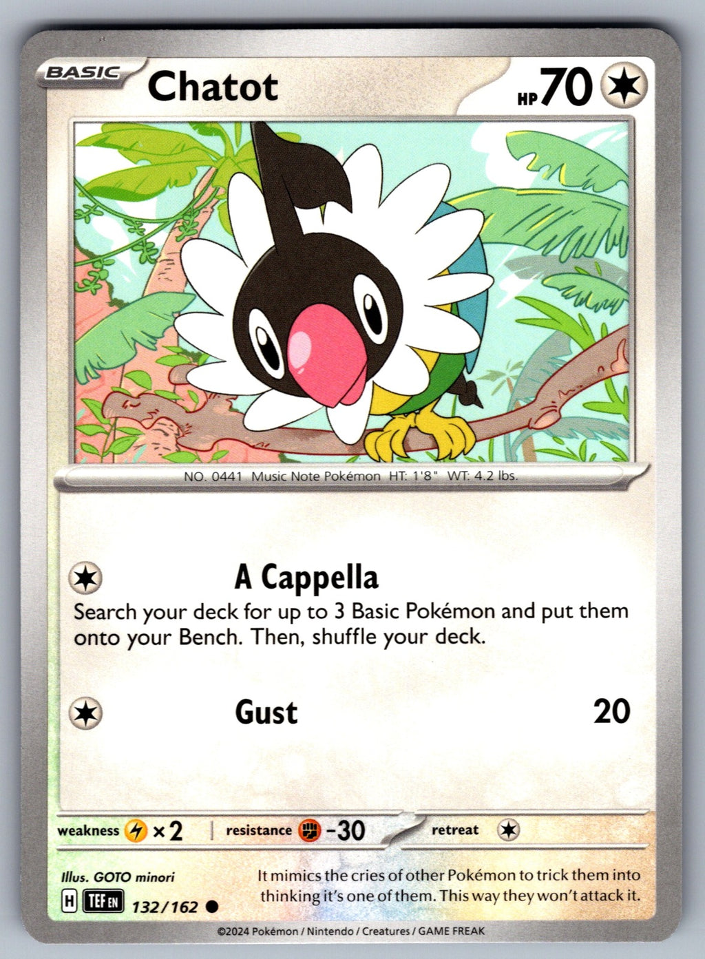 Chatot Common SV05: Temporal Forces 132/162 NM 2024
