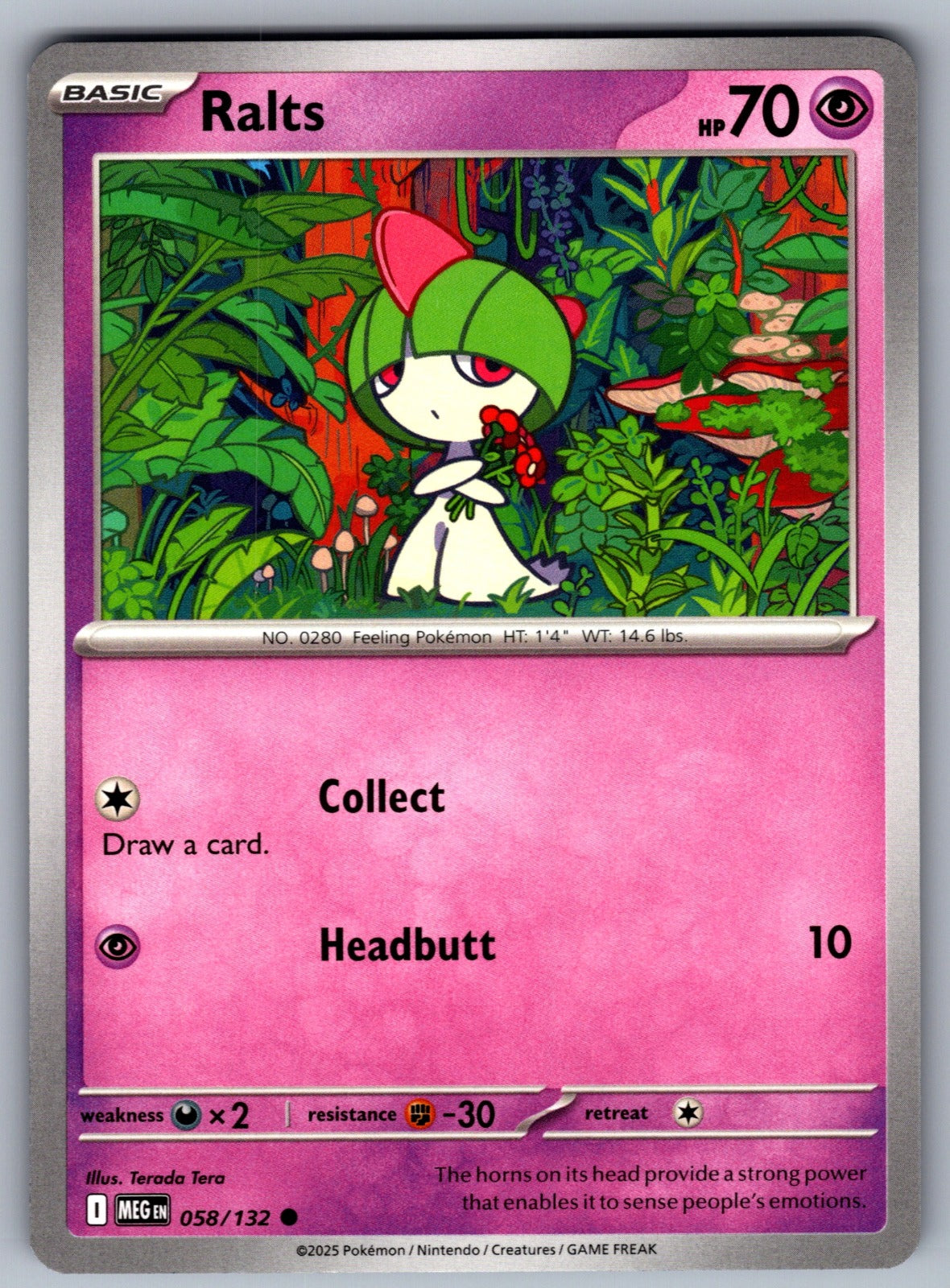 Ralts Common ME01: Mega Evolution 058/132 NM 2025