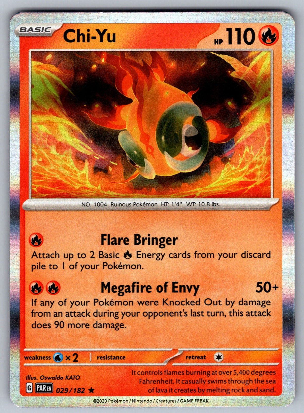 Chi-Yu Holo Rare SV04: Paradox Rift 029/182 NM 2023