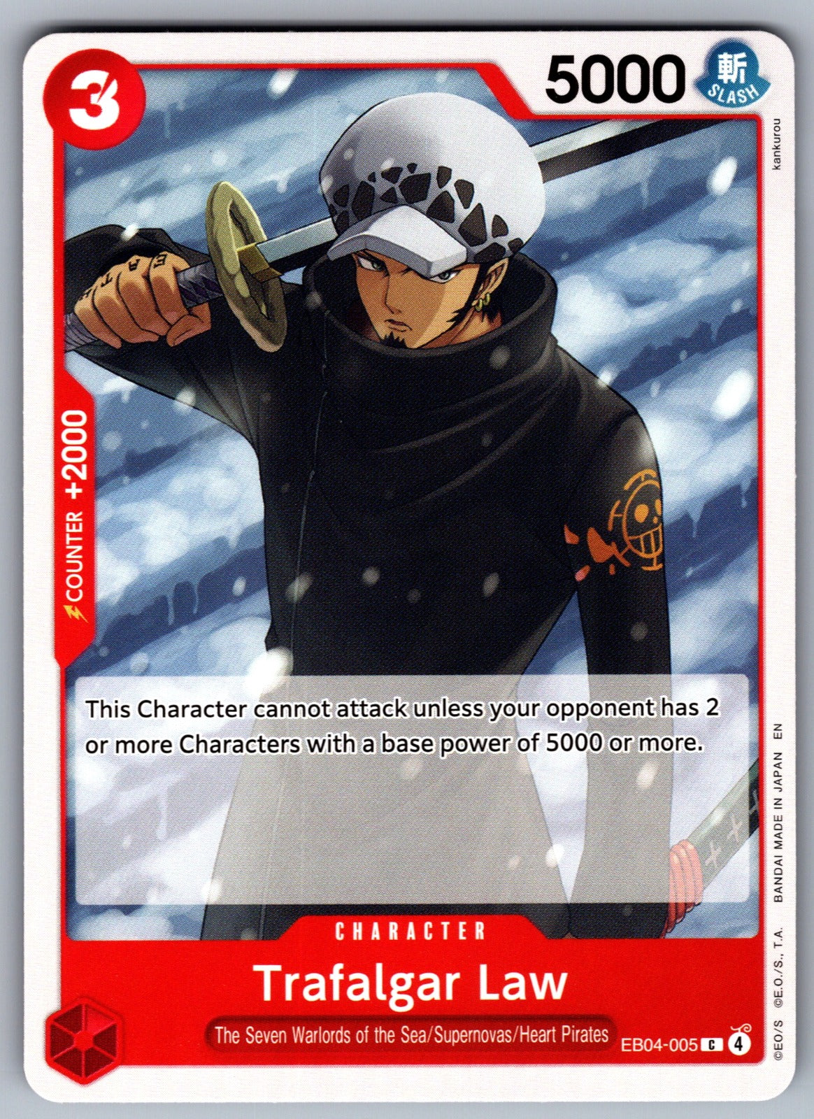 Trafalgar Law C Adventure on Kami's Island EB04-005 NM 2026