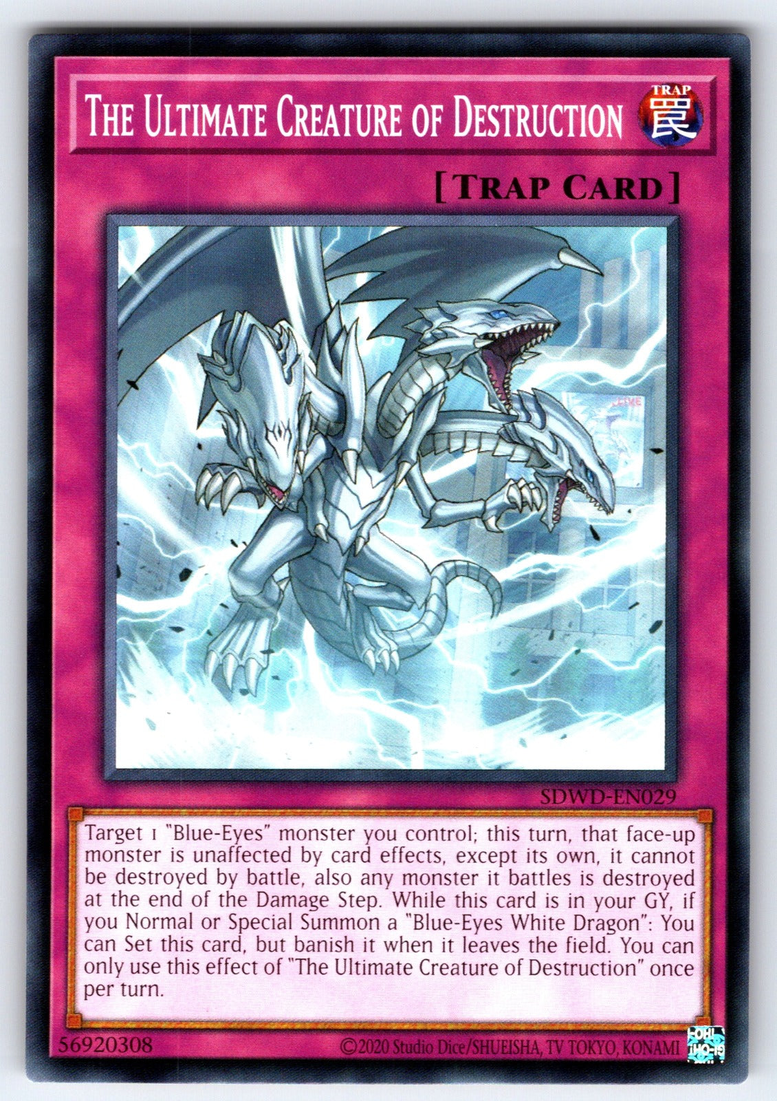 The Ultimate Creature of Destruction Unlimited Common Structure Deck: Blue-Eyes 