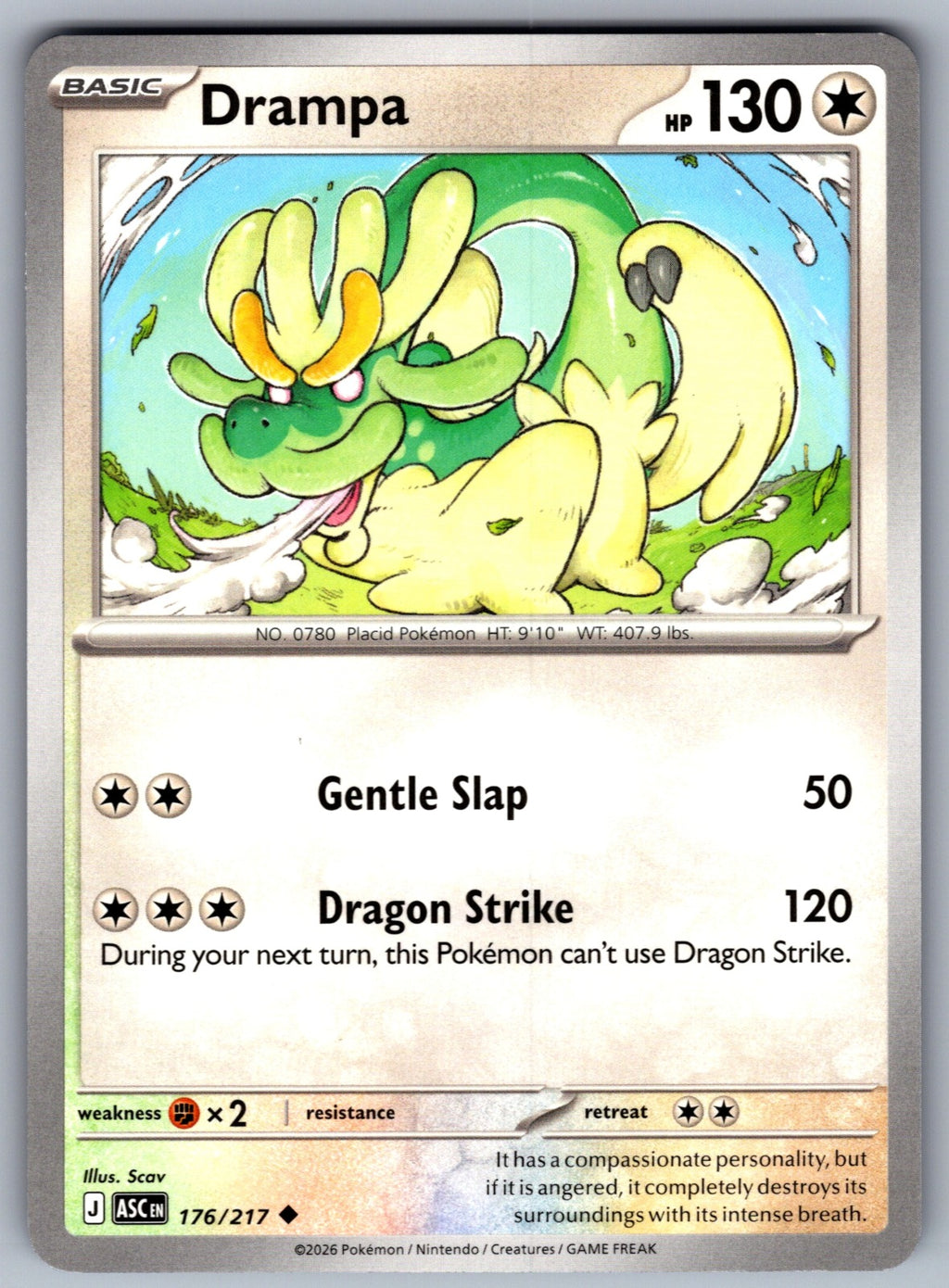 Drampa Uncommon ME: Ascended Heroes 176/217 NM 2026