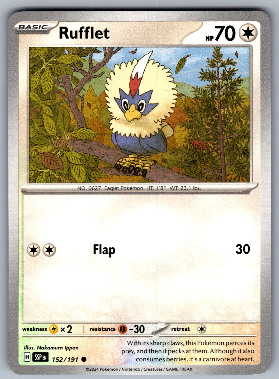 Rufflet Common SV08: Surging Sparks 152/191 NM 2024