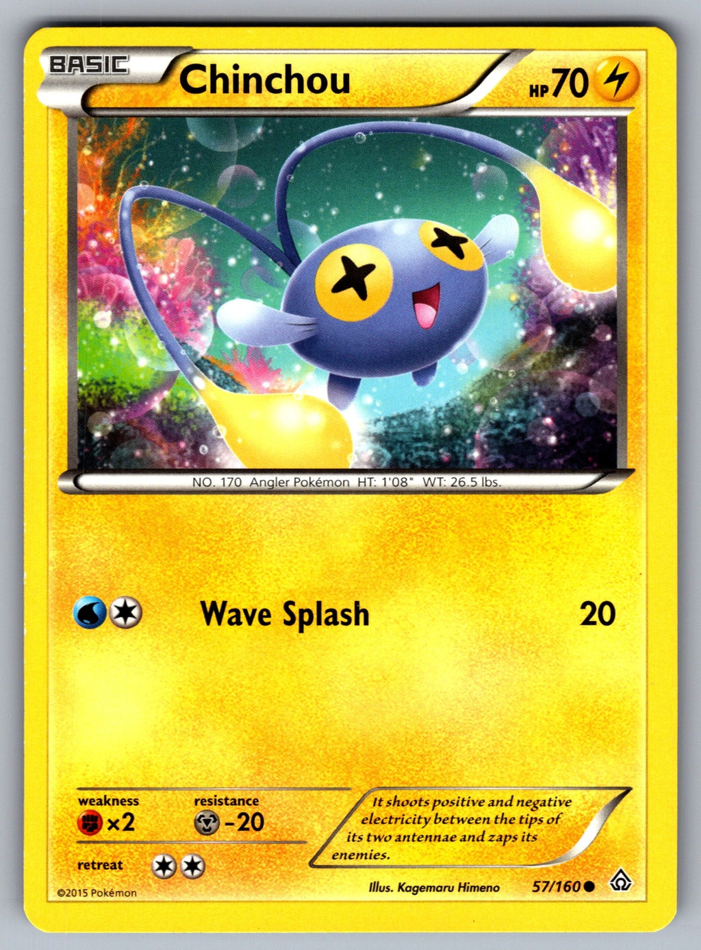 Chinchou Common XY - Primal Clash 57/160 LP 2015