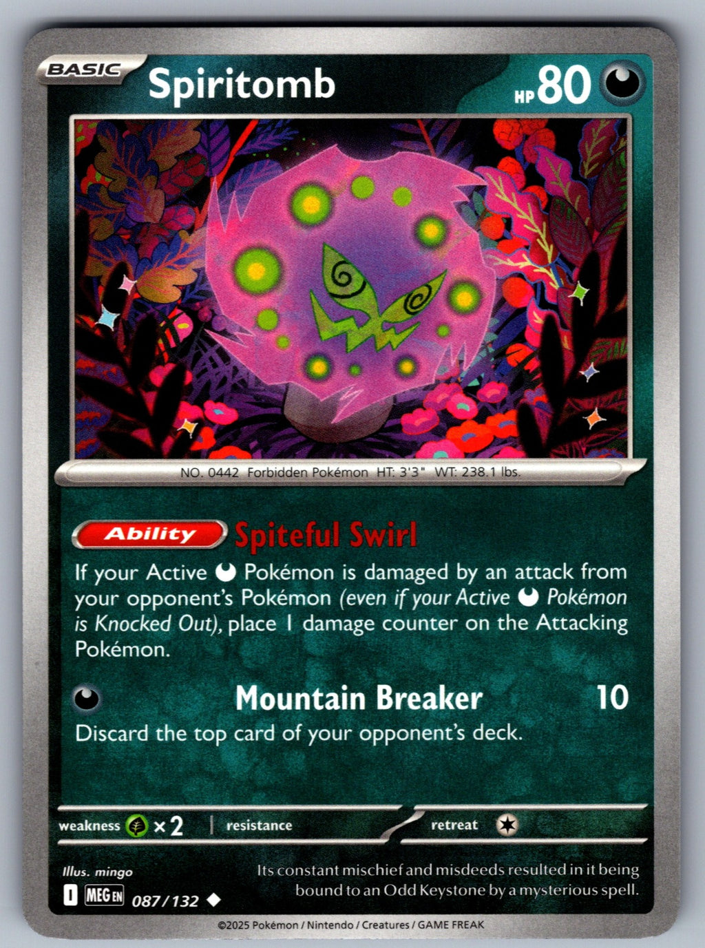 Spiritomb Uncommon ME01: Mega Evolution 087/132 NM 2025