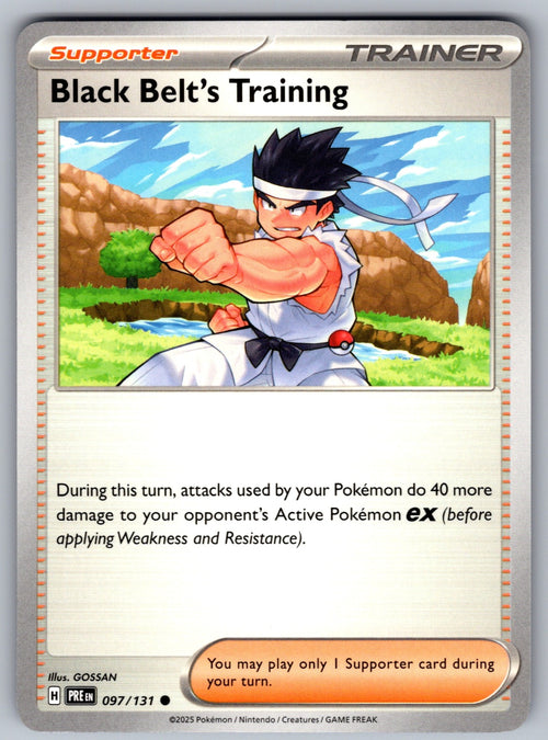 Black Belt's Training Common SV: Prismatic Evolutions 097/131 NM 2025