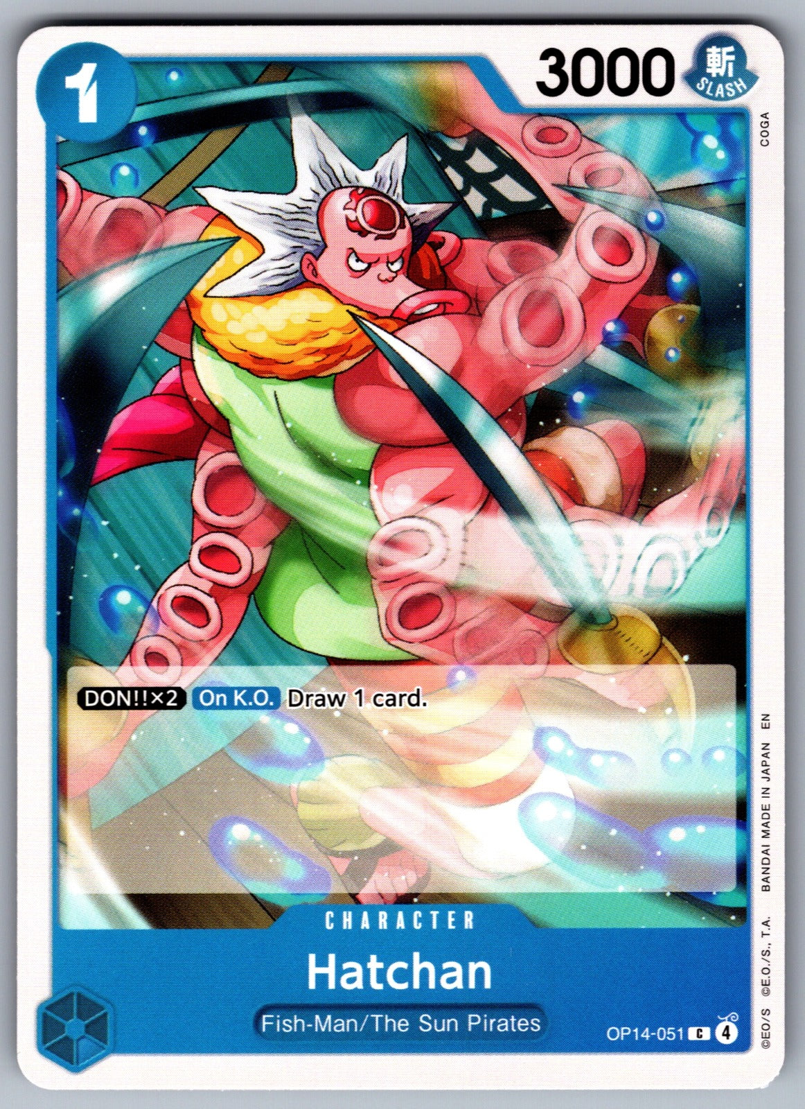 Hatchan C The Azure Sea's Seven OP14-051 NM 2026