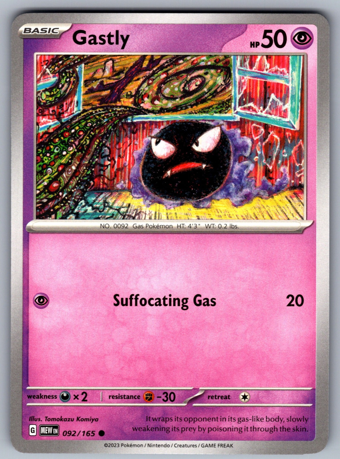 Gastly Common SV: Scarlet & Violet 151 092/165 NM 2023