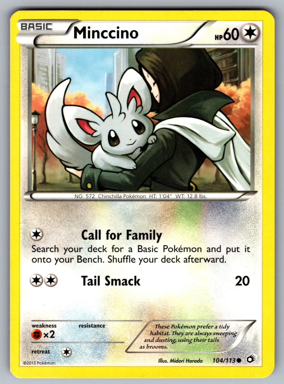 Minccino Common Legendary Treasures 104/113 LP 2013