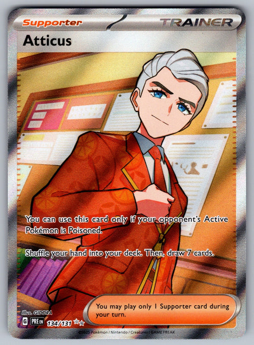 Atticus Holo Ultra Rare SV: Prismatic Evolutions 134/131 NM 2025