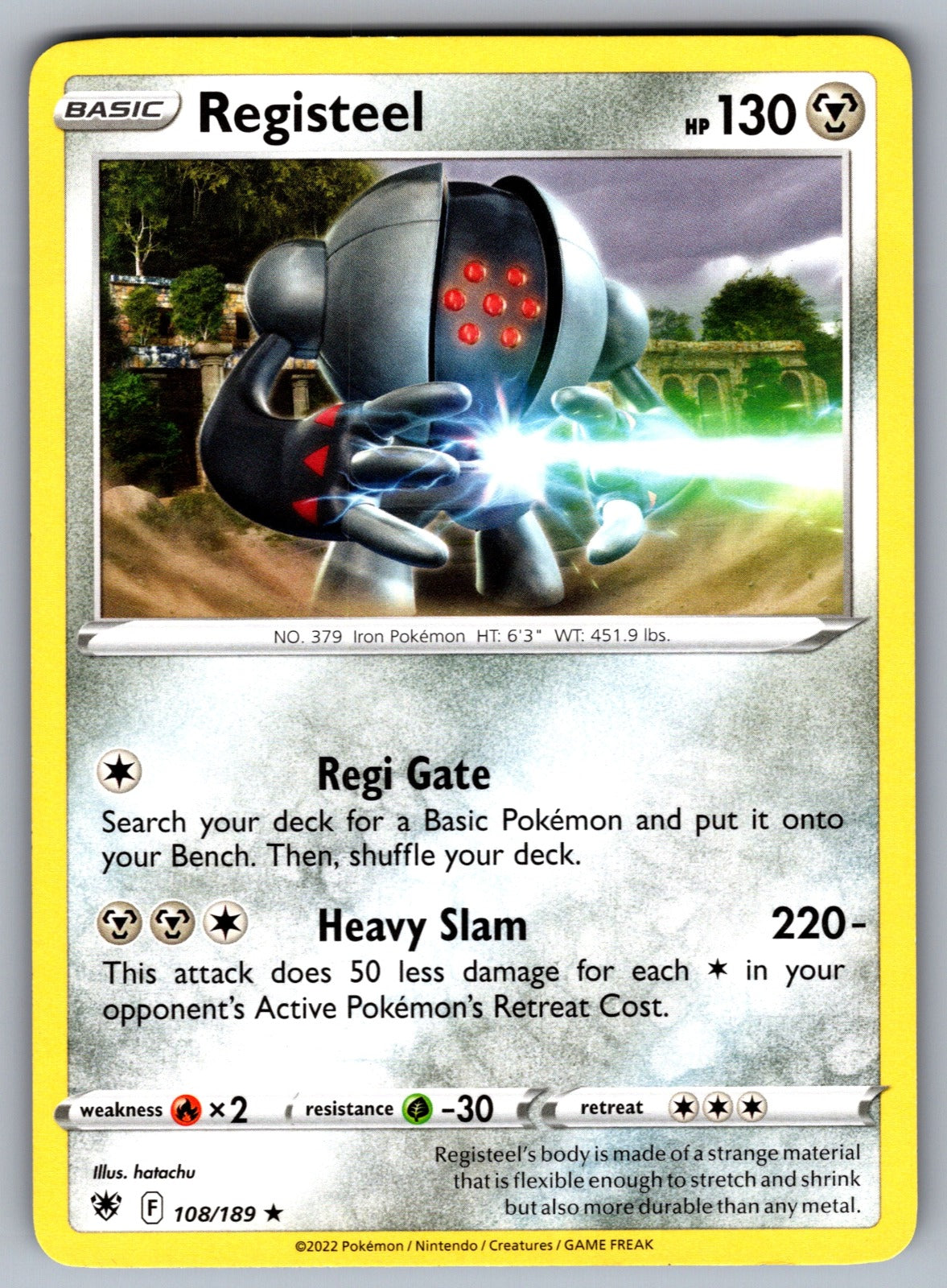 Registeel Rare SWSH10: Astral Radiance 108/189 NM 2022