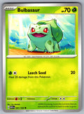 Bulbasaur Common SV: Scarlet & Violet 151 001/165 NM 2023