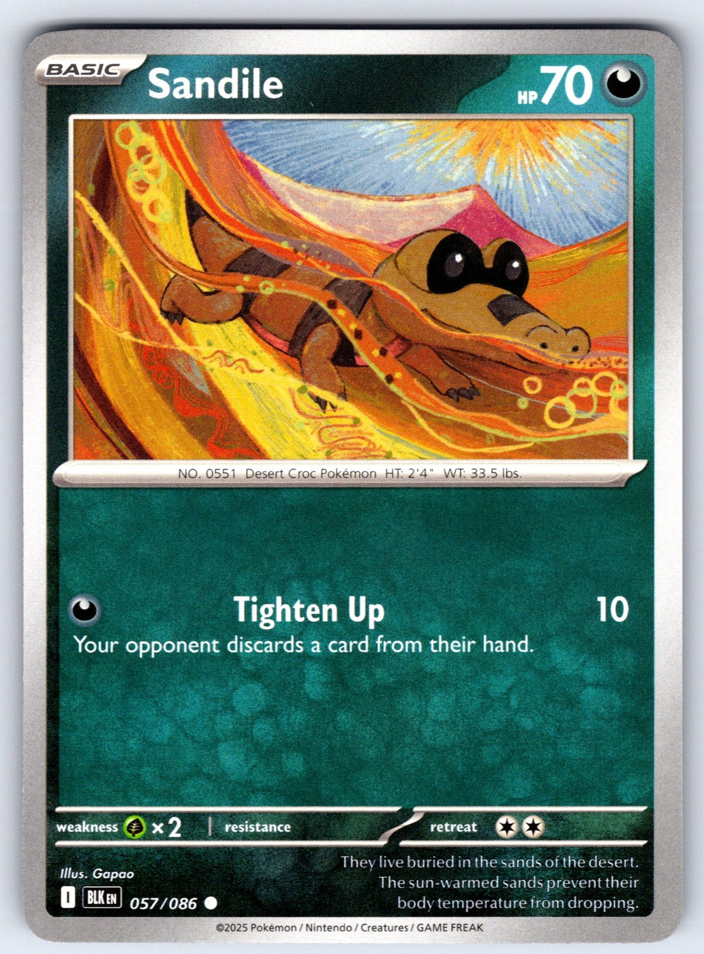 Sandile Common SV: Black Bolt 057/086 NM 2025