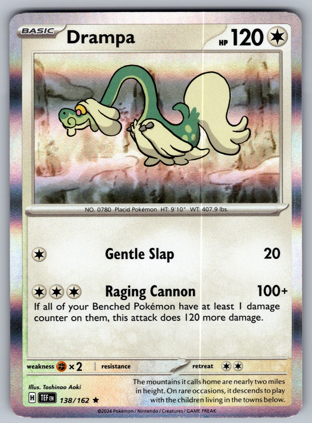 Drampa Holo Rare SV05: Temporal Forces 138/162 NM 2024