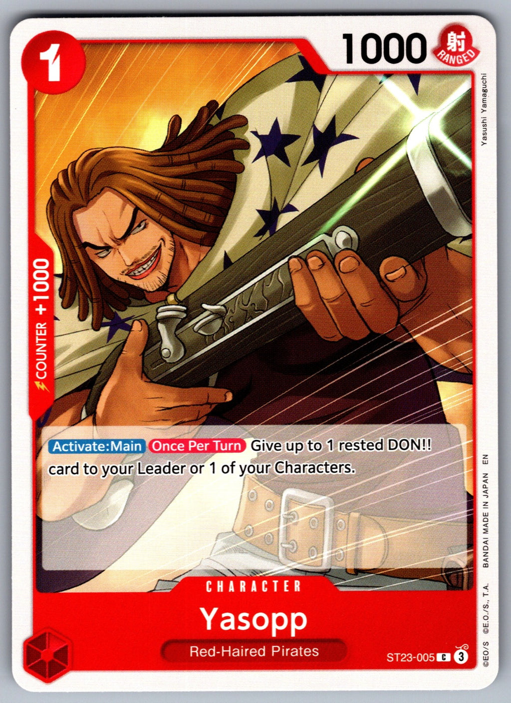 Yasopp C Starter Deck 23: RED Shanks ST23-005 NM 2025