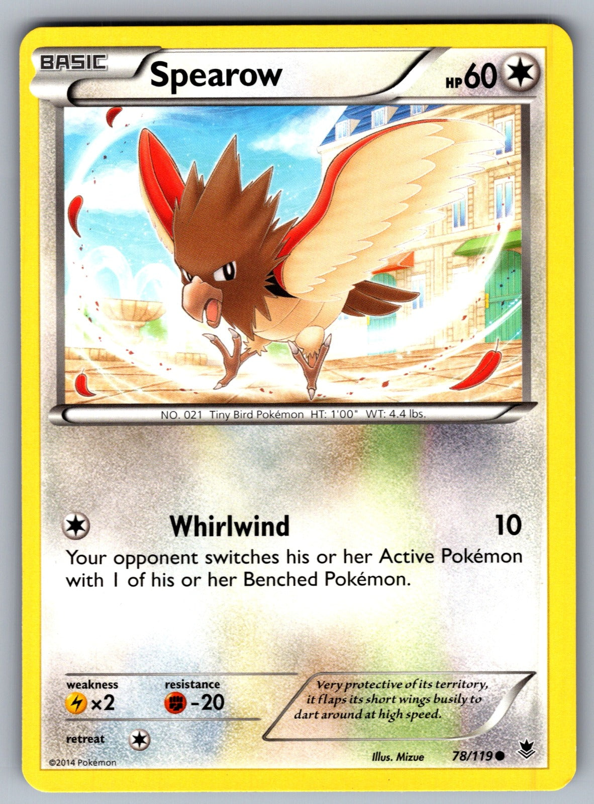 Spearow Common XY - Phantom Forces 78/119 LP 2014
