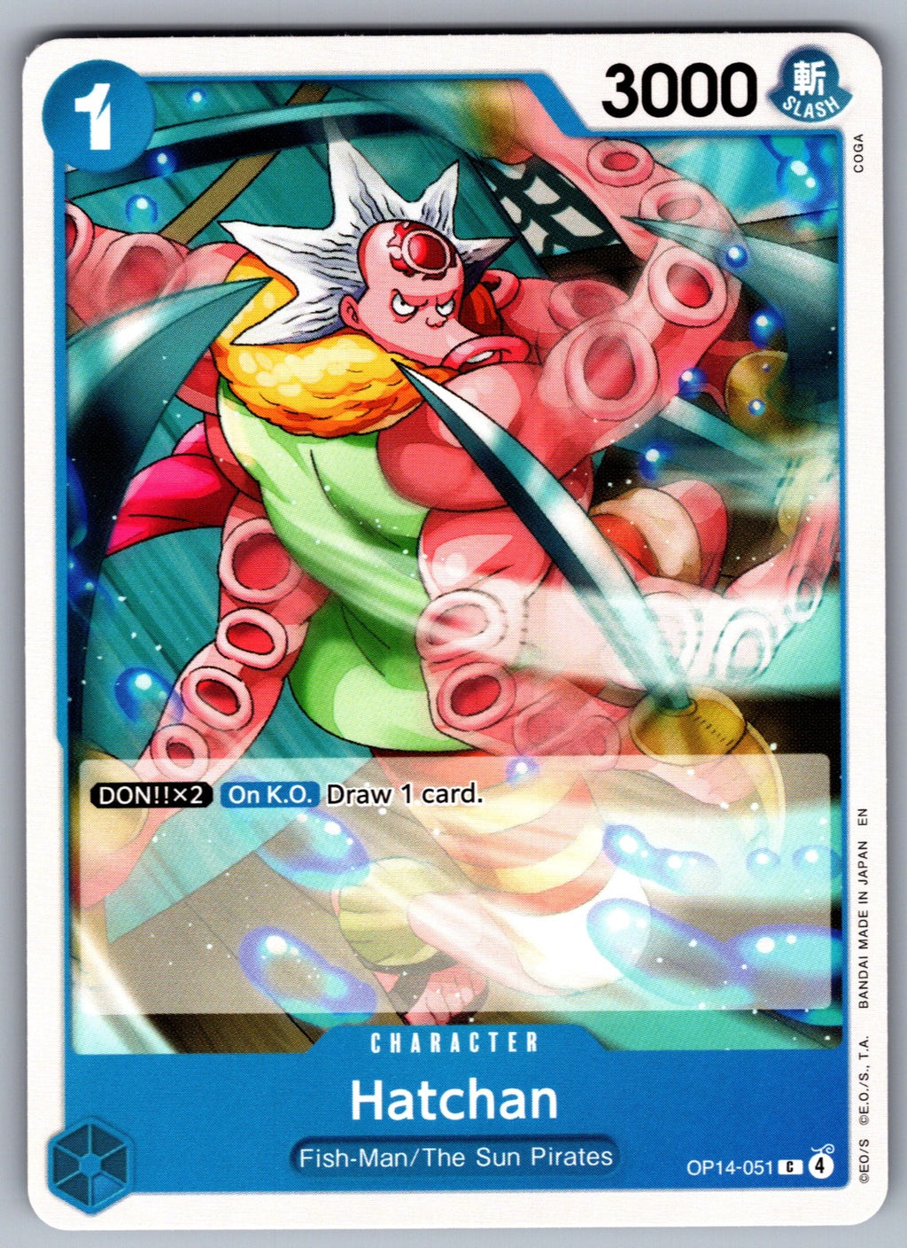 Hatchan C The Azure Sea's Seven OP14-051 NM 2026