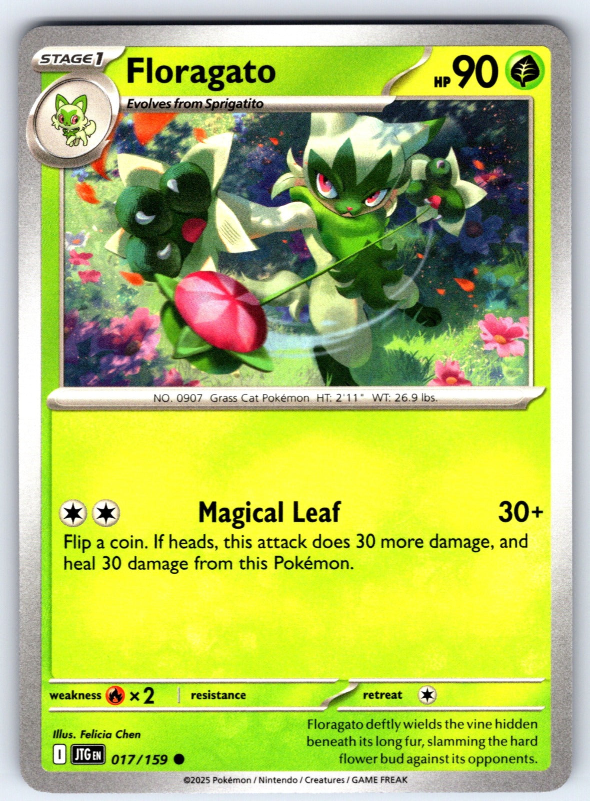 Floragato Common SV09: Journey Together 017/159 NM 2025