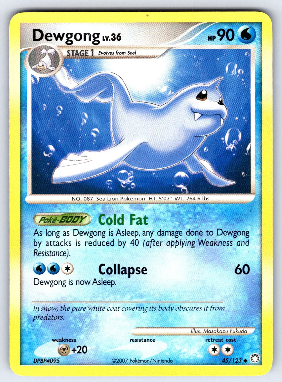 Dewgong Uncommon Mysterious Treasures 45/123 LP 2007