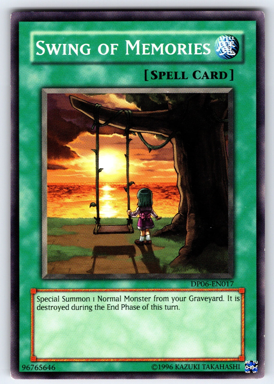 Swing of Memories Unlimited Common Duelist Pack 6: Jaden Yuki 3 DP06-EN017 HP 20